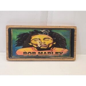 Custom Bob Marley Bamboo Tray Reggae Style Artwork by BambooMN